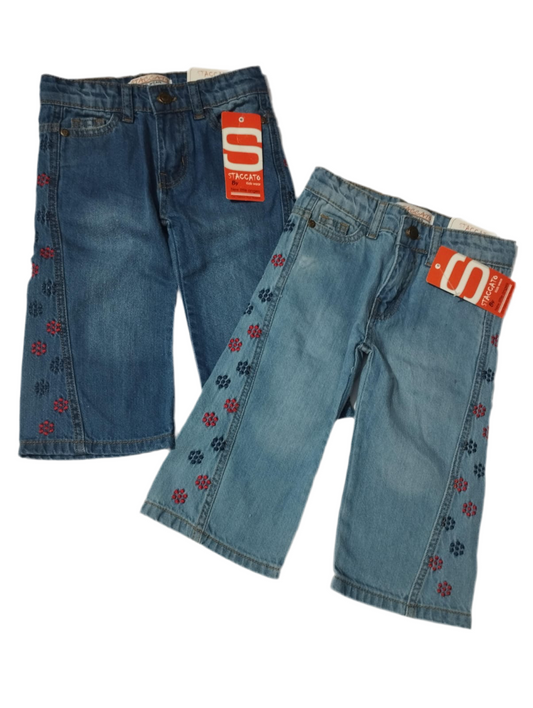 EMBROIDERED BELL BOTTOM PANTS