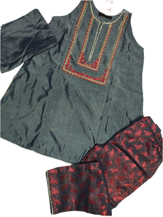 J. Formal Grey 3pc Dress