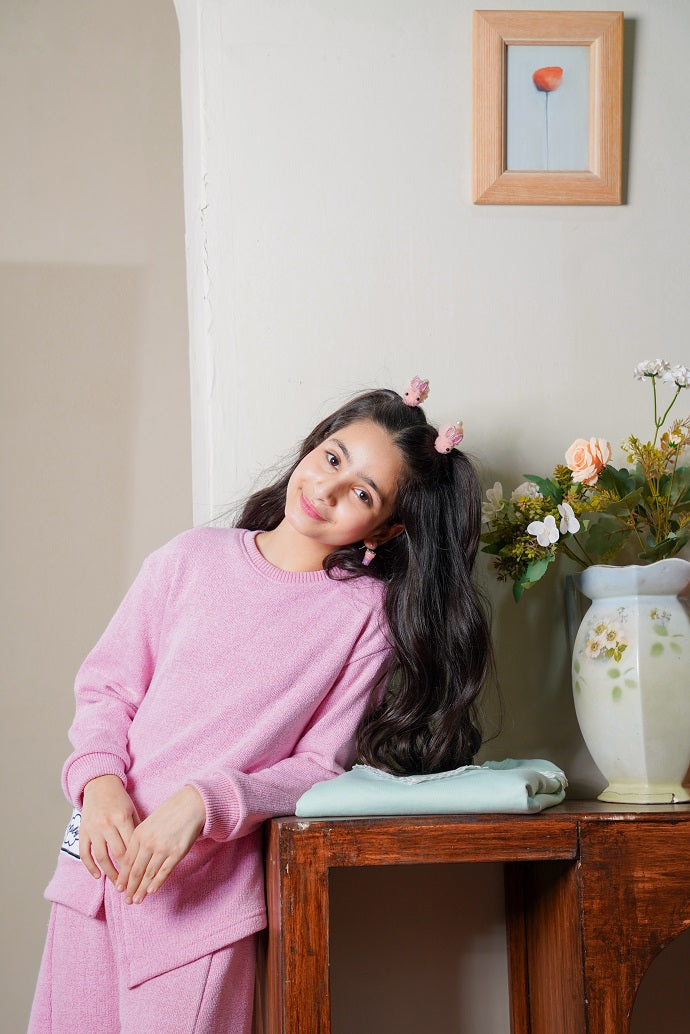 Cotton Candy Winter Fleece Tracksuit