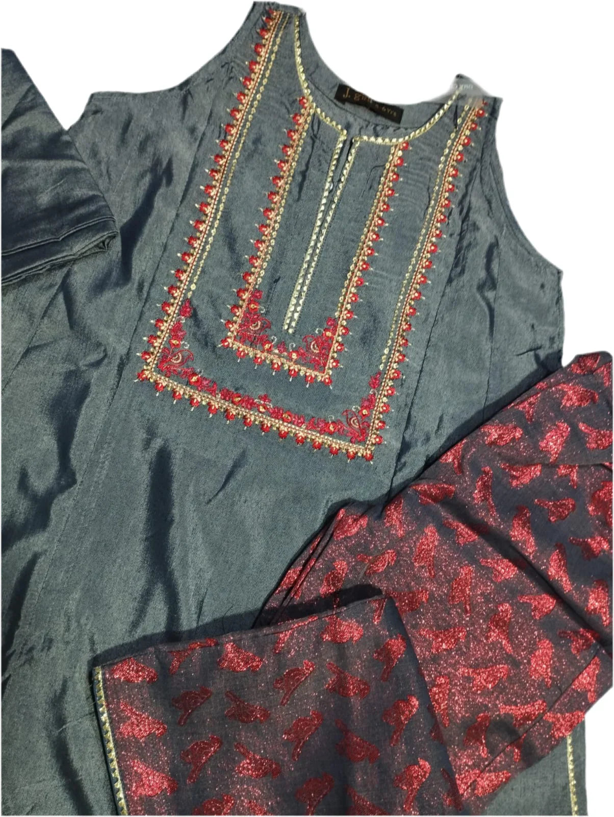 J. Formal Grey 3pc Dress