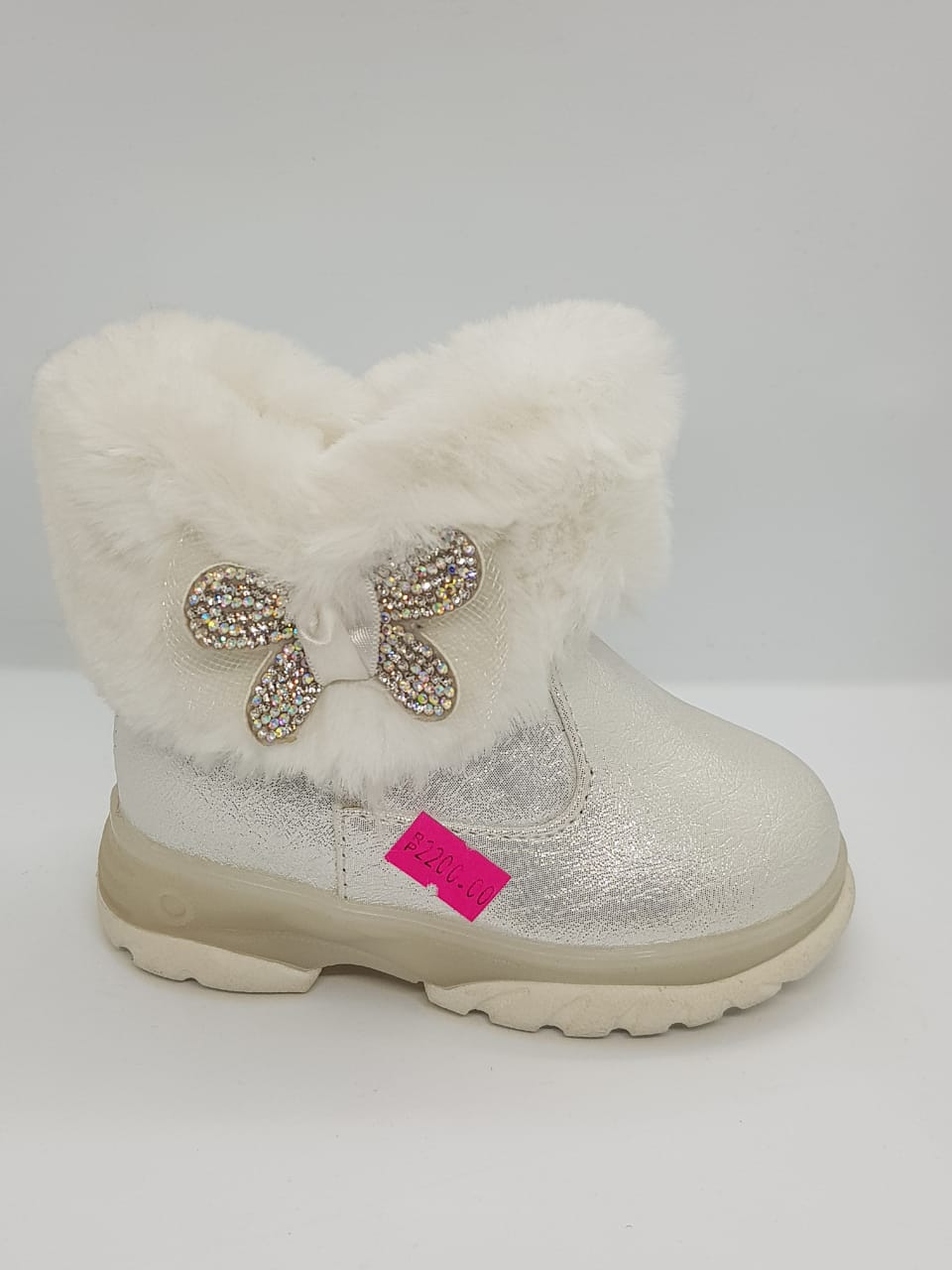 Long shoes with inner fur