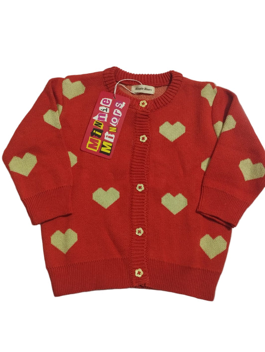 FRONT OPEN HEART SWEATER