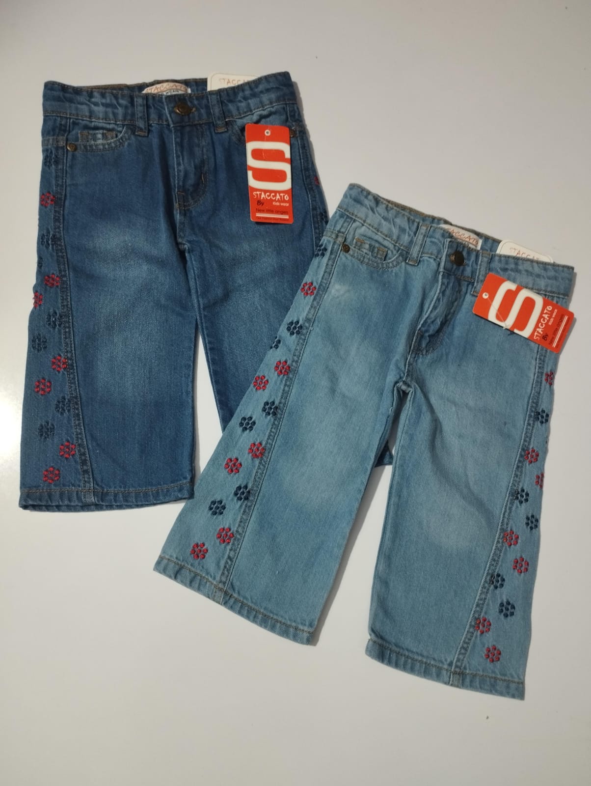 EMBROIDERED BELL BOTTOM PANTS