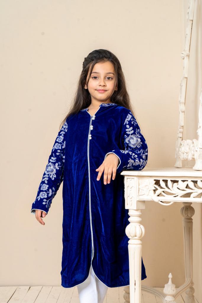 VELVET FORMAL WEEDING WEAR KURTI
