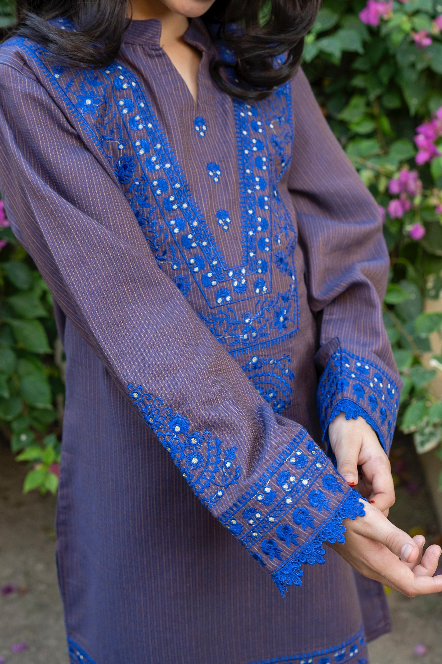 woolen embroidered Kurti