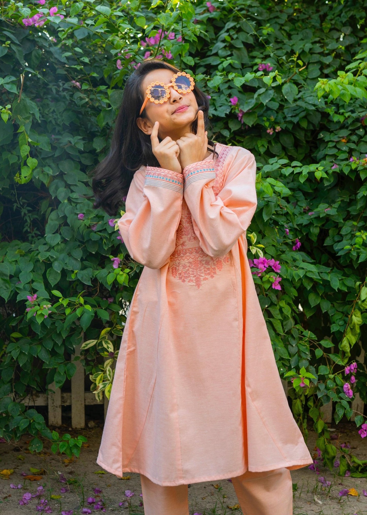 Khaddar Embroidered 2pc Dress