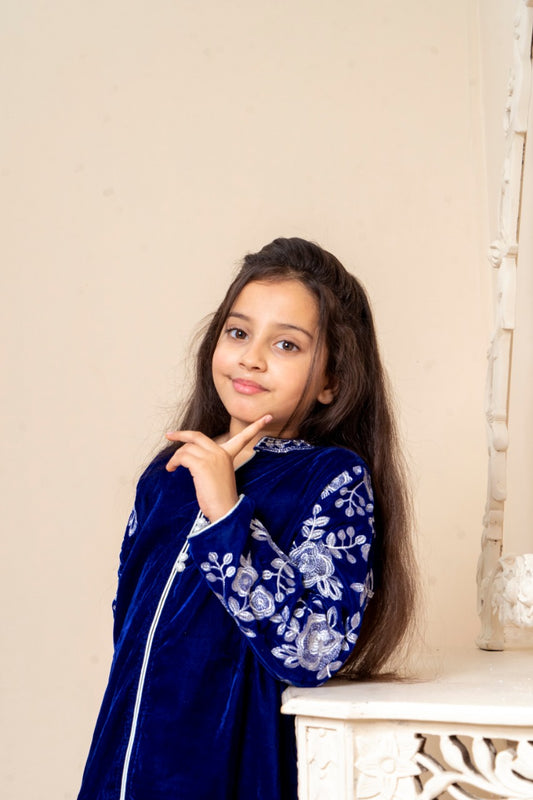 Velvet Formal Embroidered Kurti