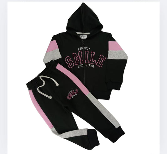 SMILE GIRLS HOODIE TRACKSUIT