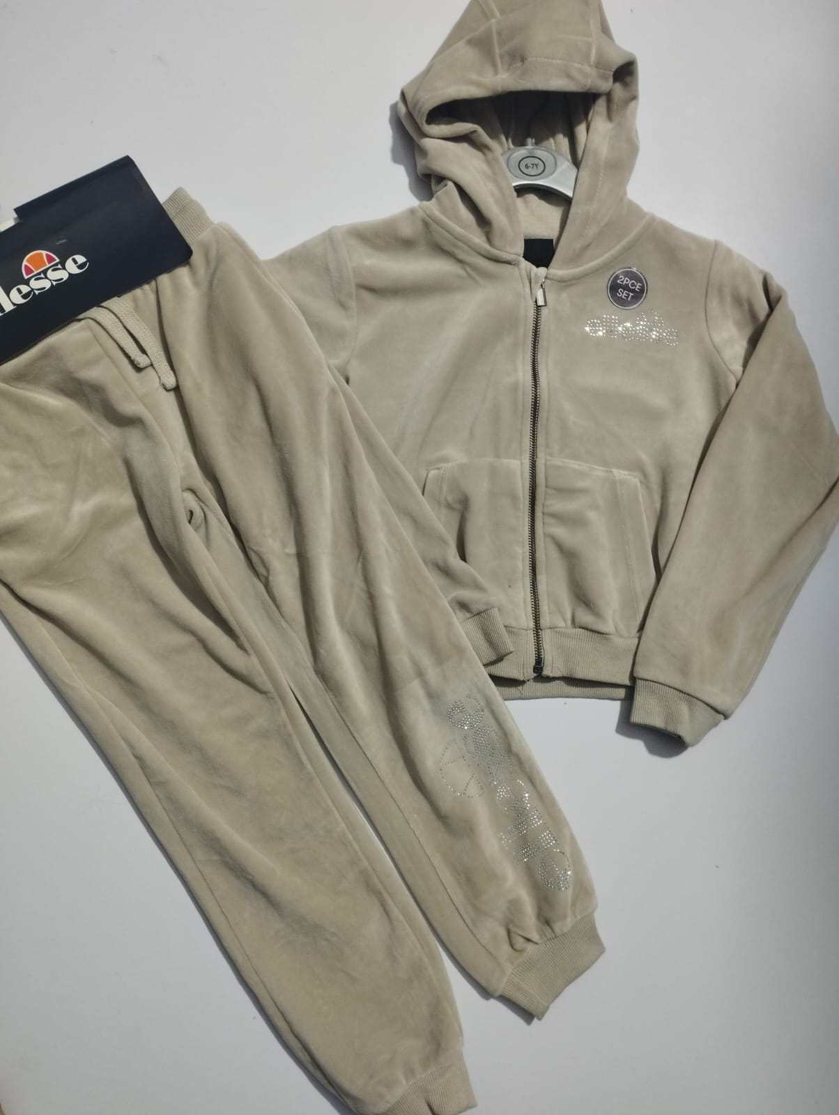 GIRLS VELVET FORMAL TRACKSUIT