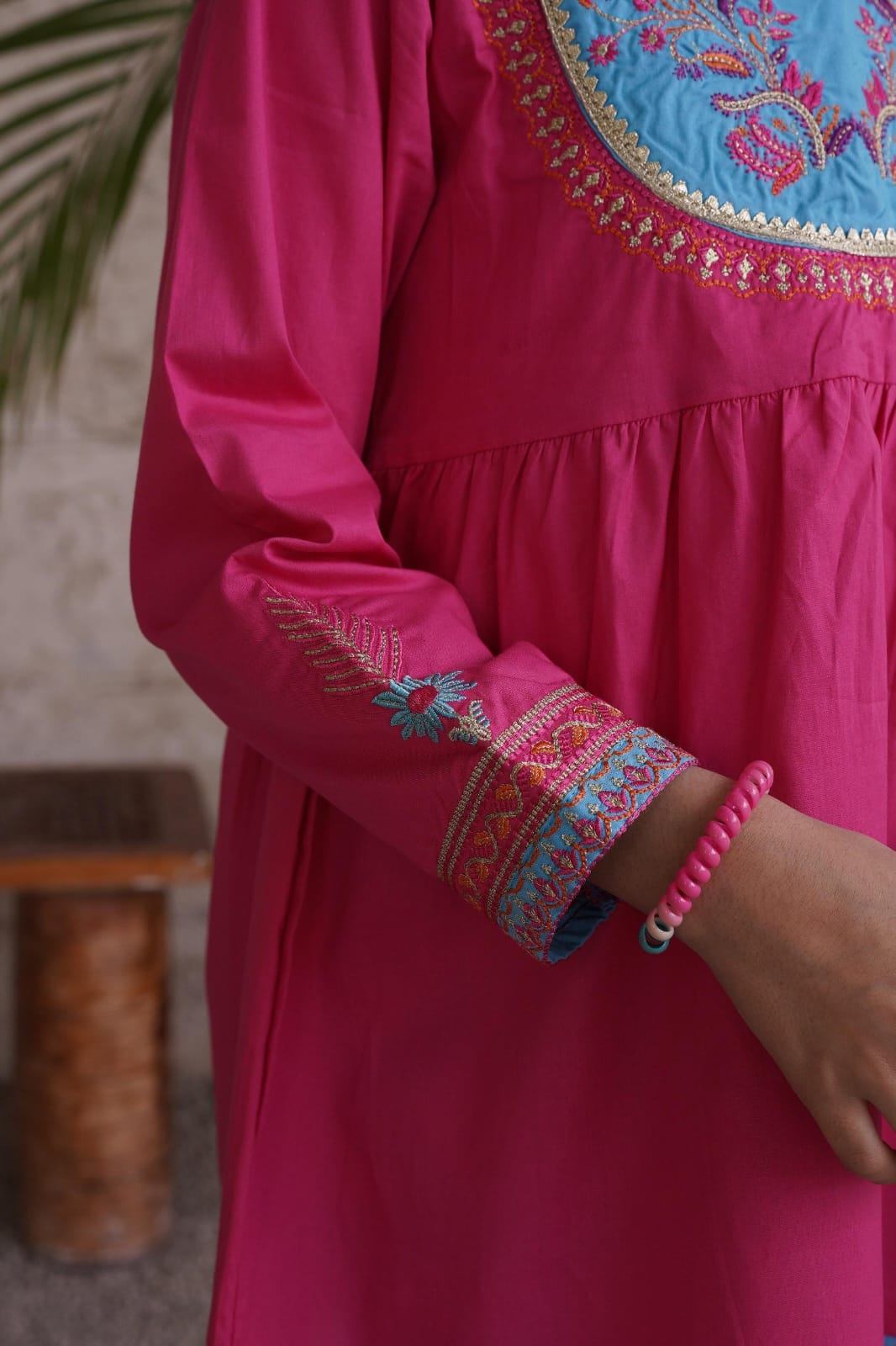 Hot Pink 3PC Gharara Set