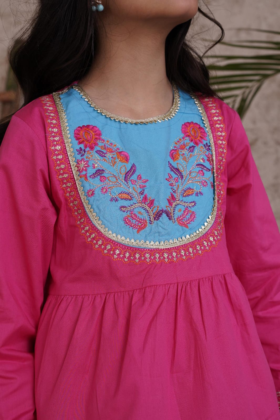 Hot Pink 3PC Gharara Set