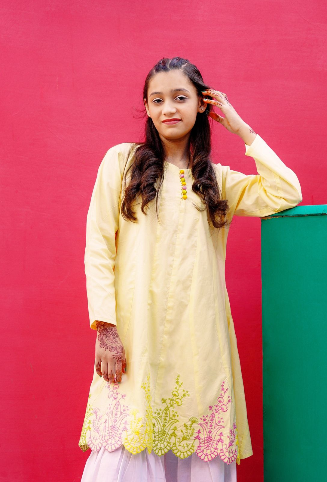Multi Cutwork Frock