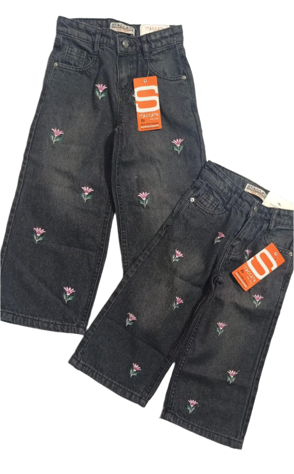 Girls Embroidered loose Pants