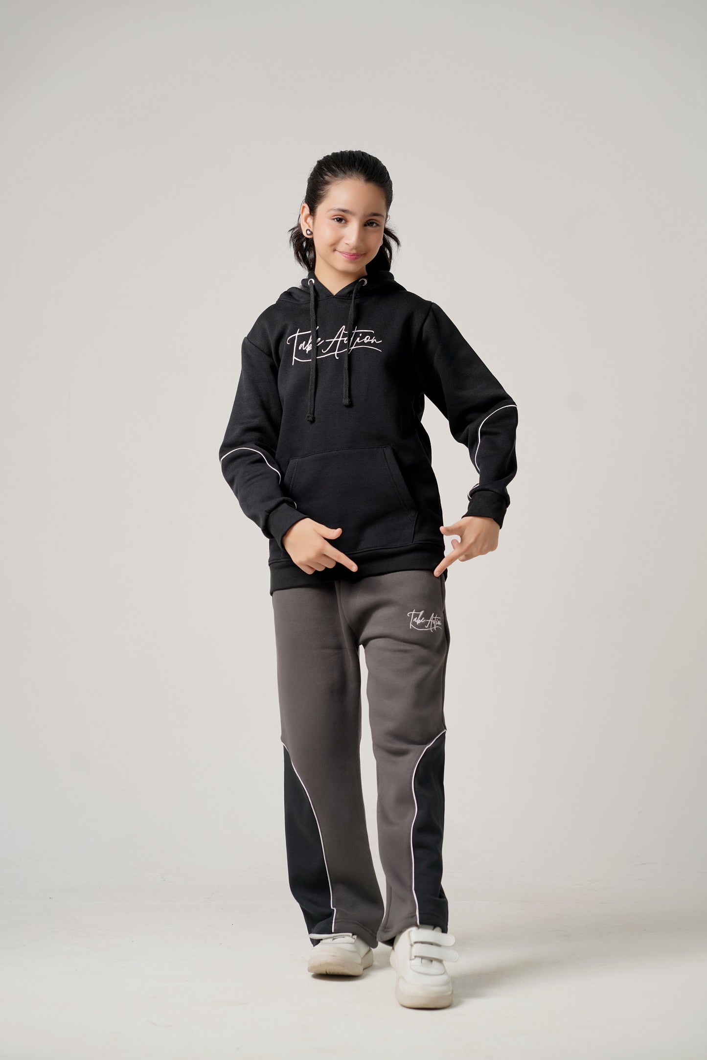 TAKE ACTION Heavyweight Hoodie & Trouser Set