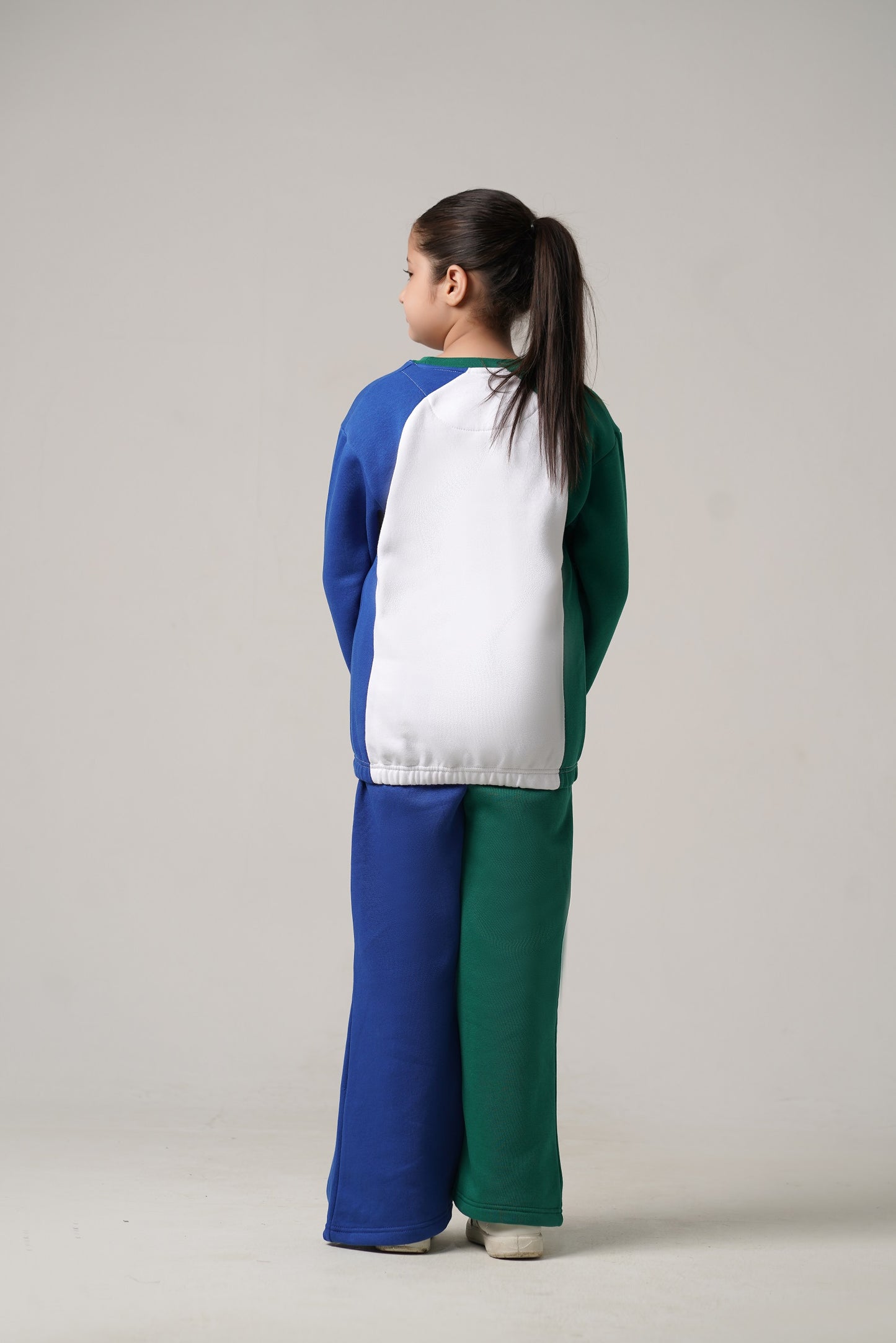 Growing Dual Color Fleece Tracksuit