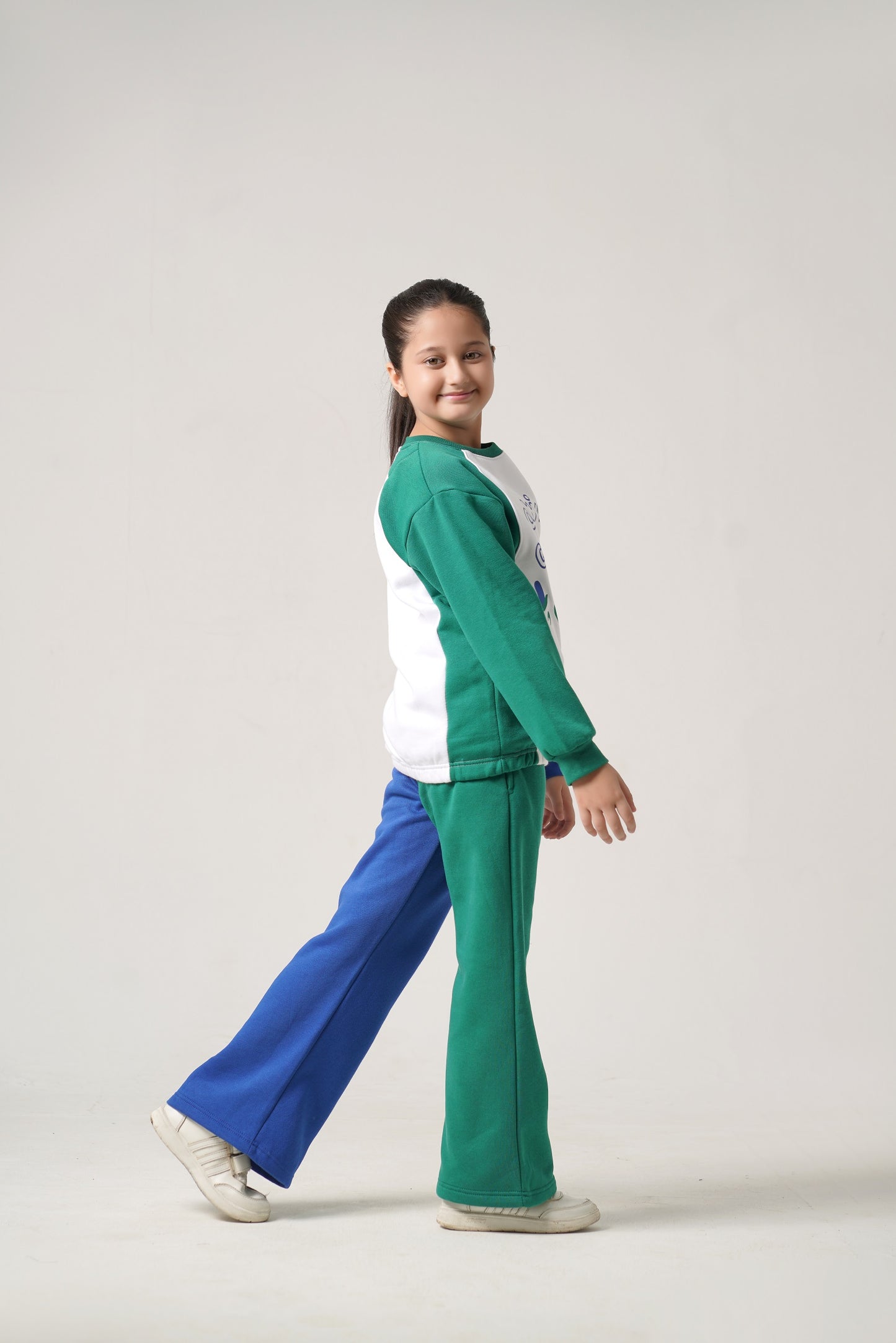Growing Dual Color Fleece Tracksuit