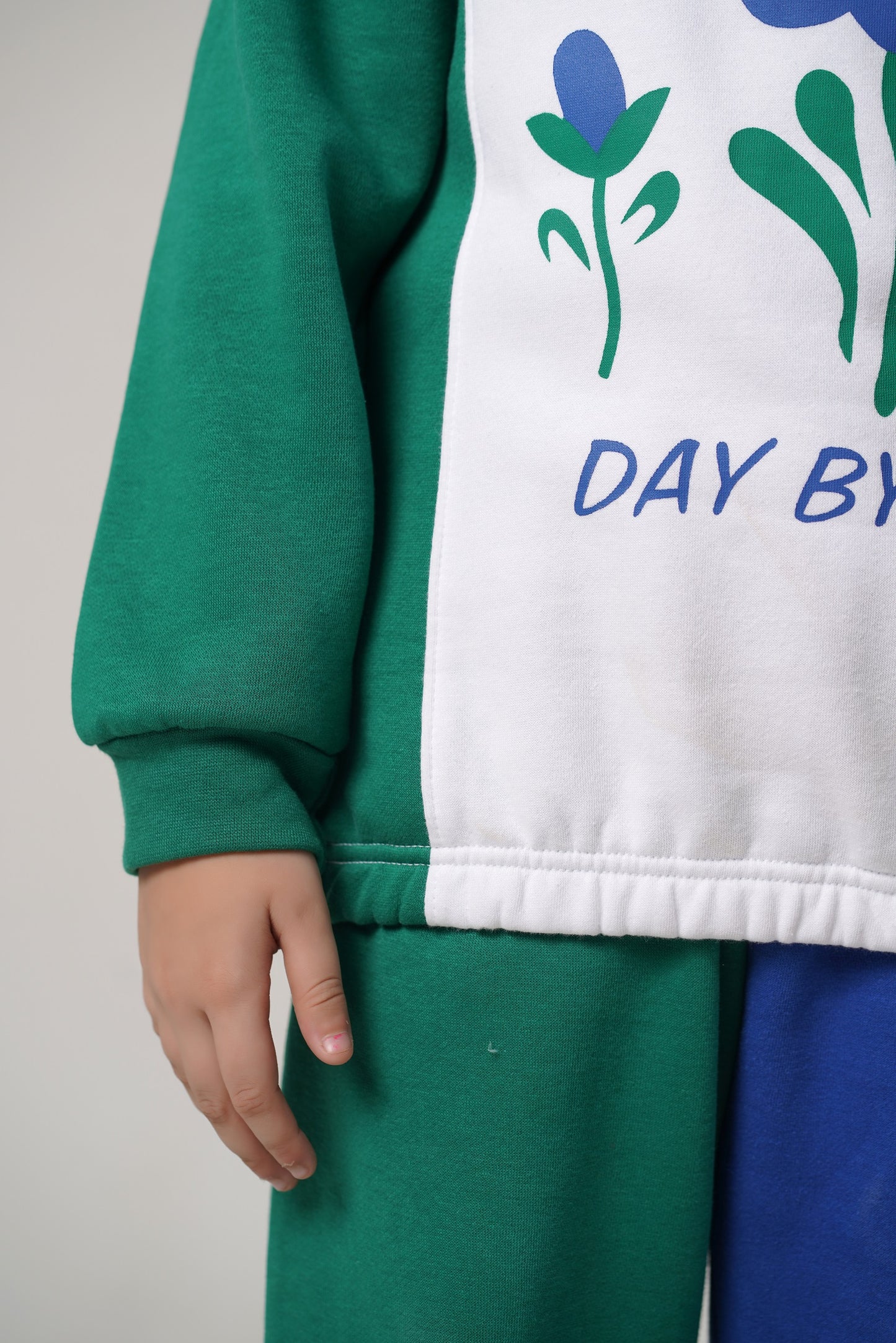 Growing Dual Color Fleece Tracksuit