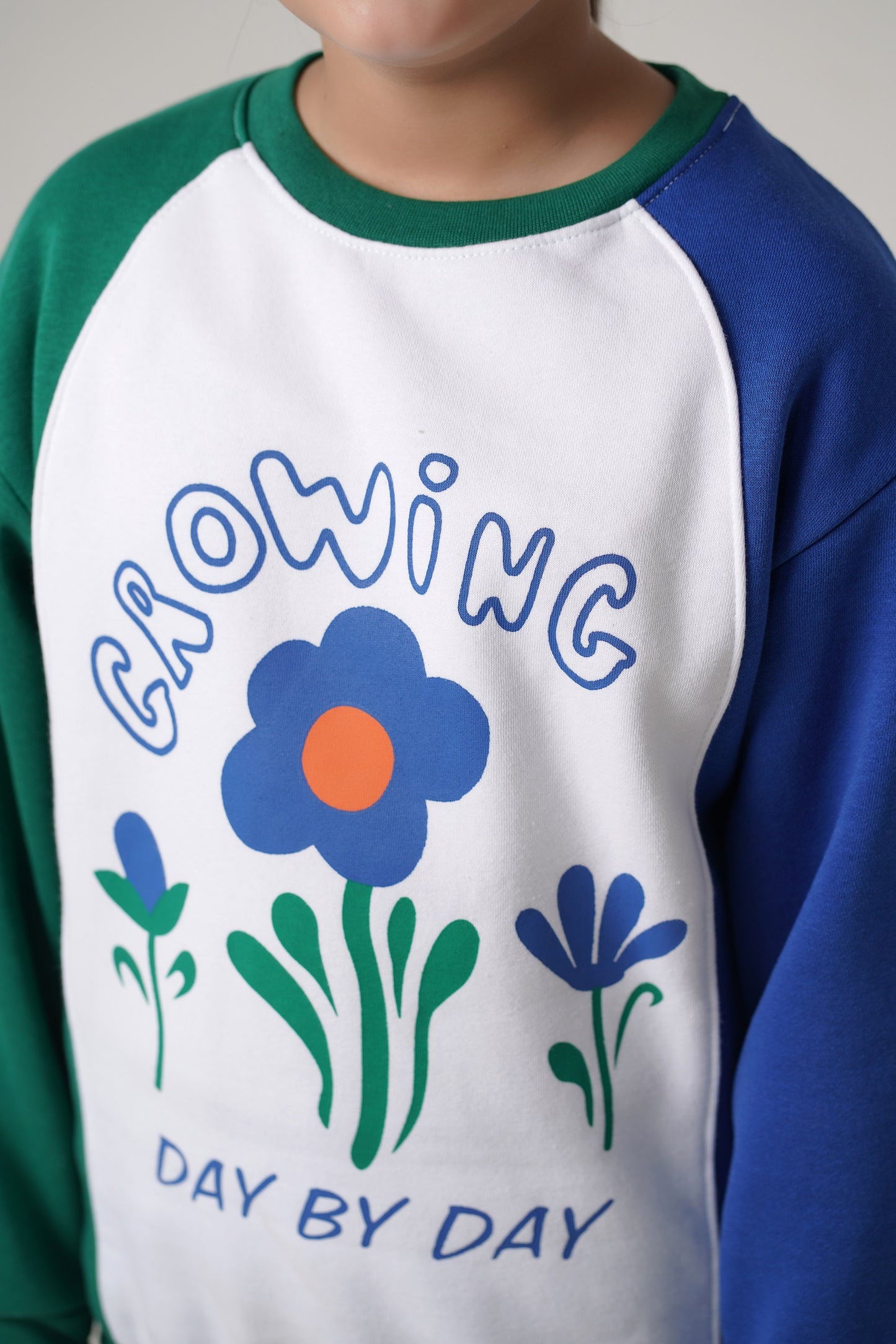 Growing Dual Color Fleece Tracksuit
