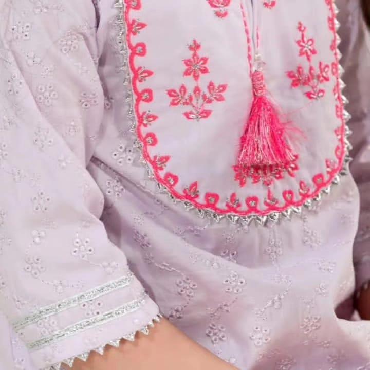 Hopscotch chikenkari 2pc - Lily
