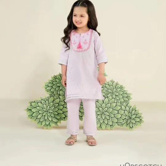 Hopscotch chikenkari 2pc - Lily