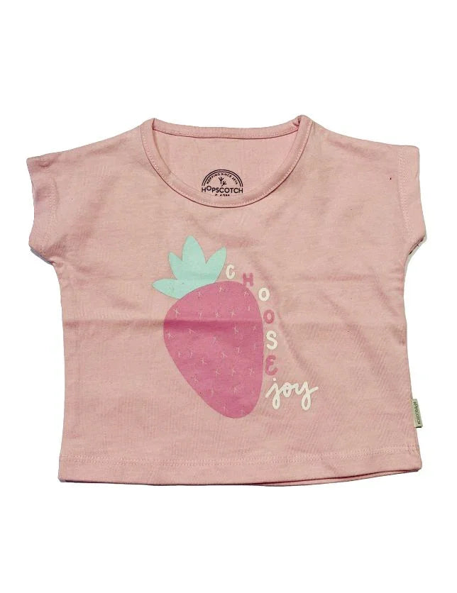 Hopscotch Strawberry Printed Top - Lily