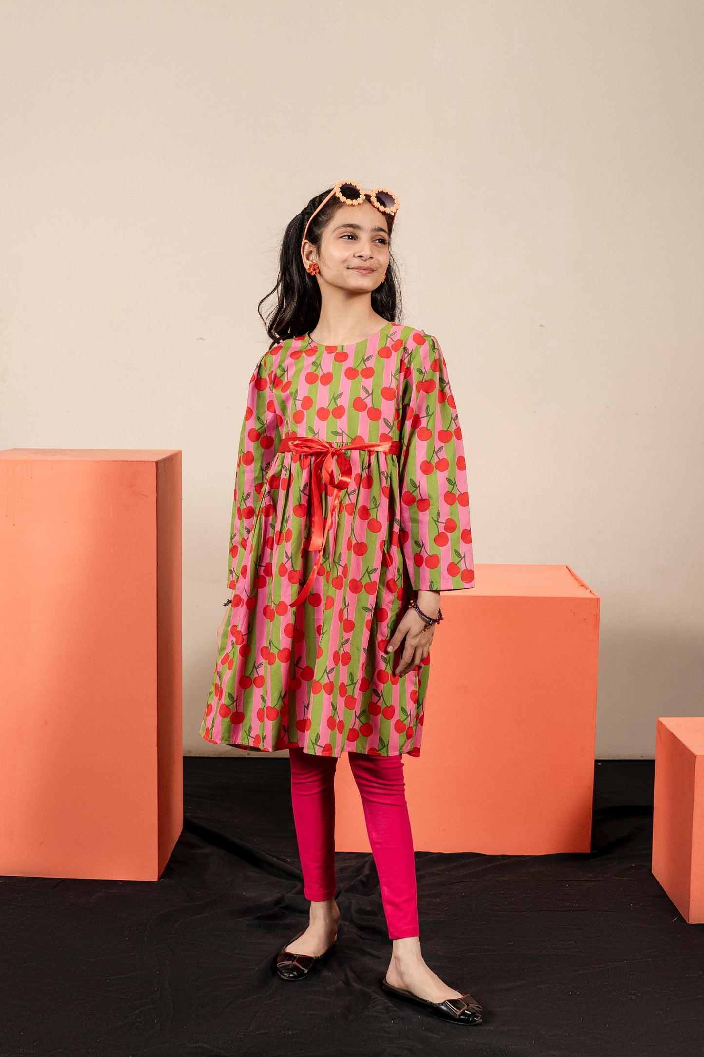 Lily Printed Bow Frock