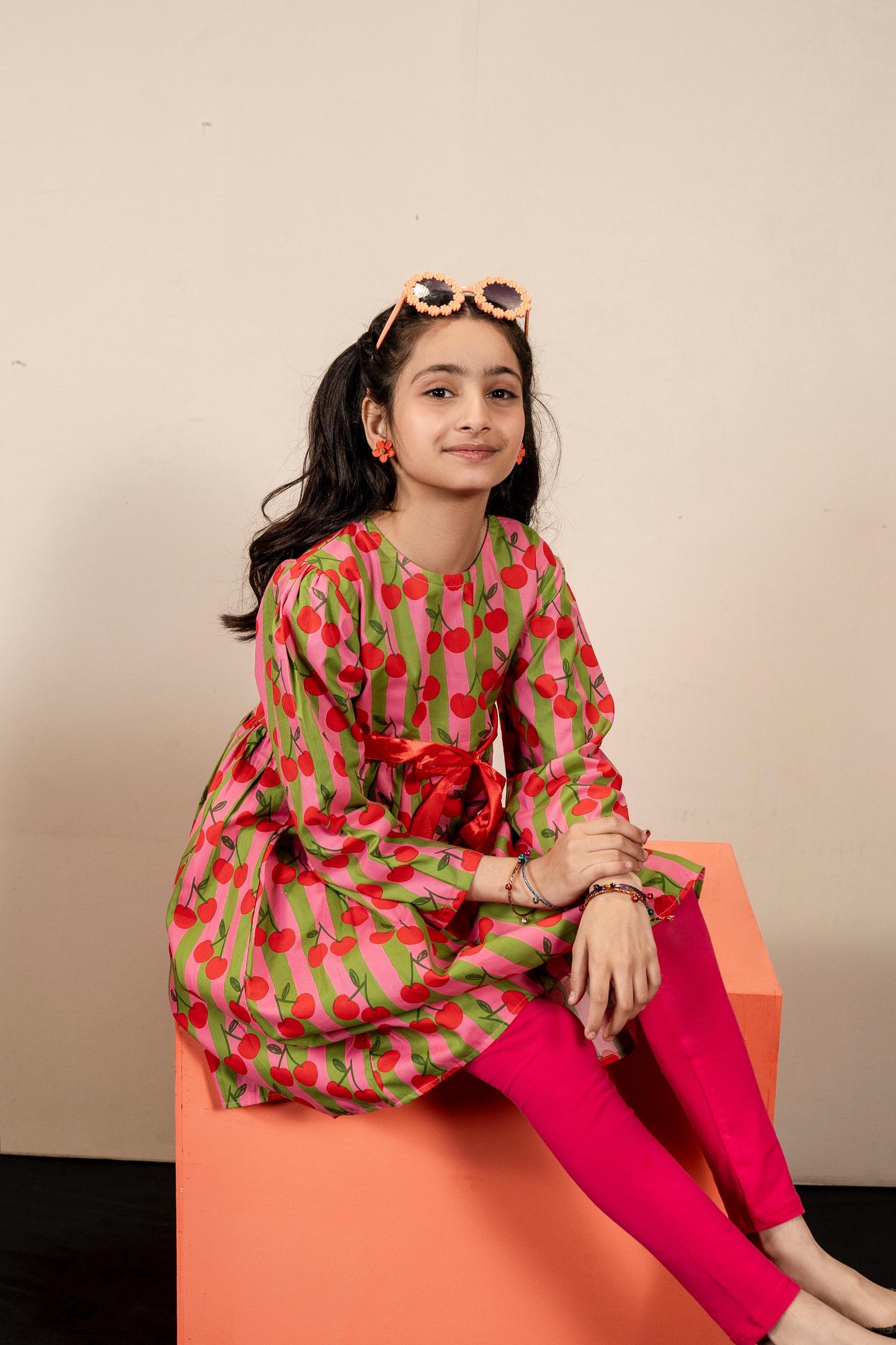 Lily Printed Bow Frock