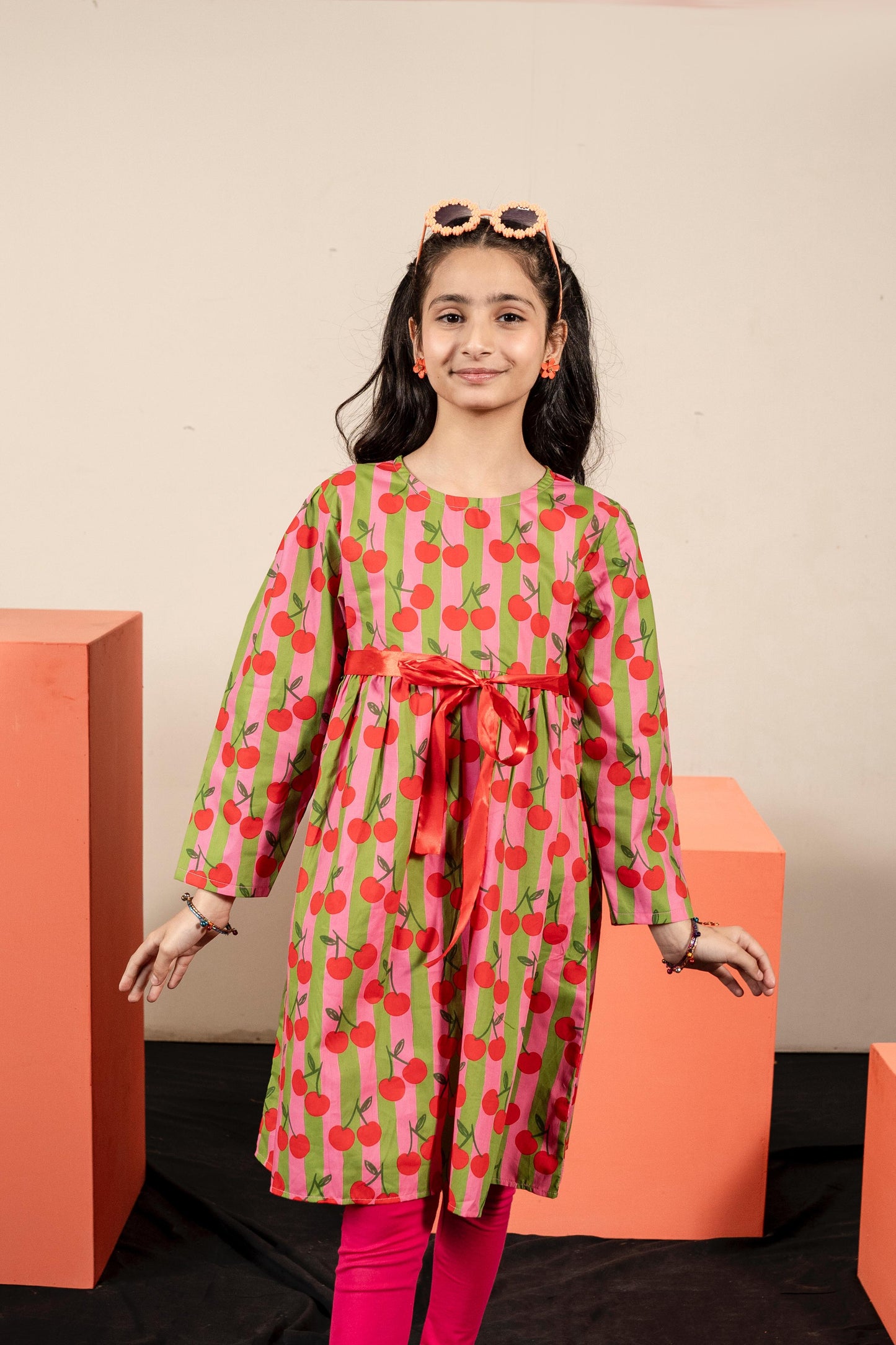 Lily Printed Bow Frock