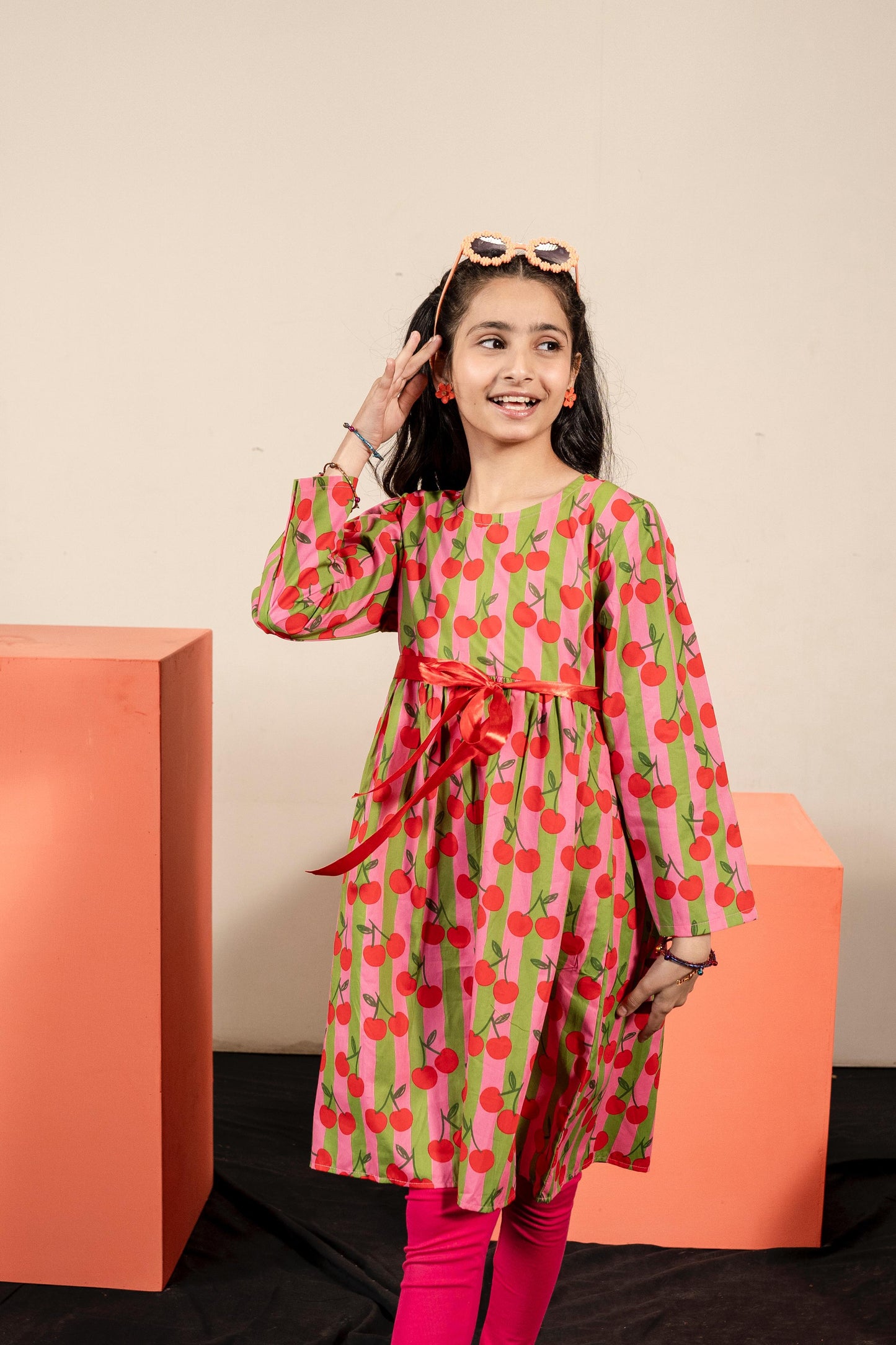 Lily Printed Bow Frock
