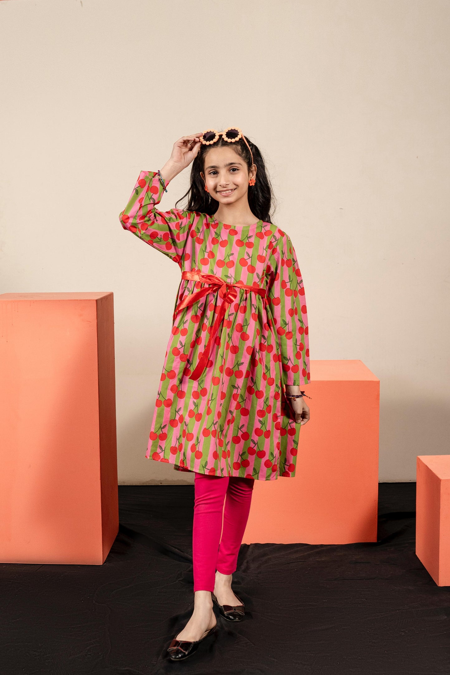 Lily Printed Bow Frock