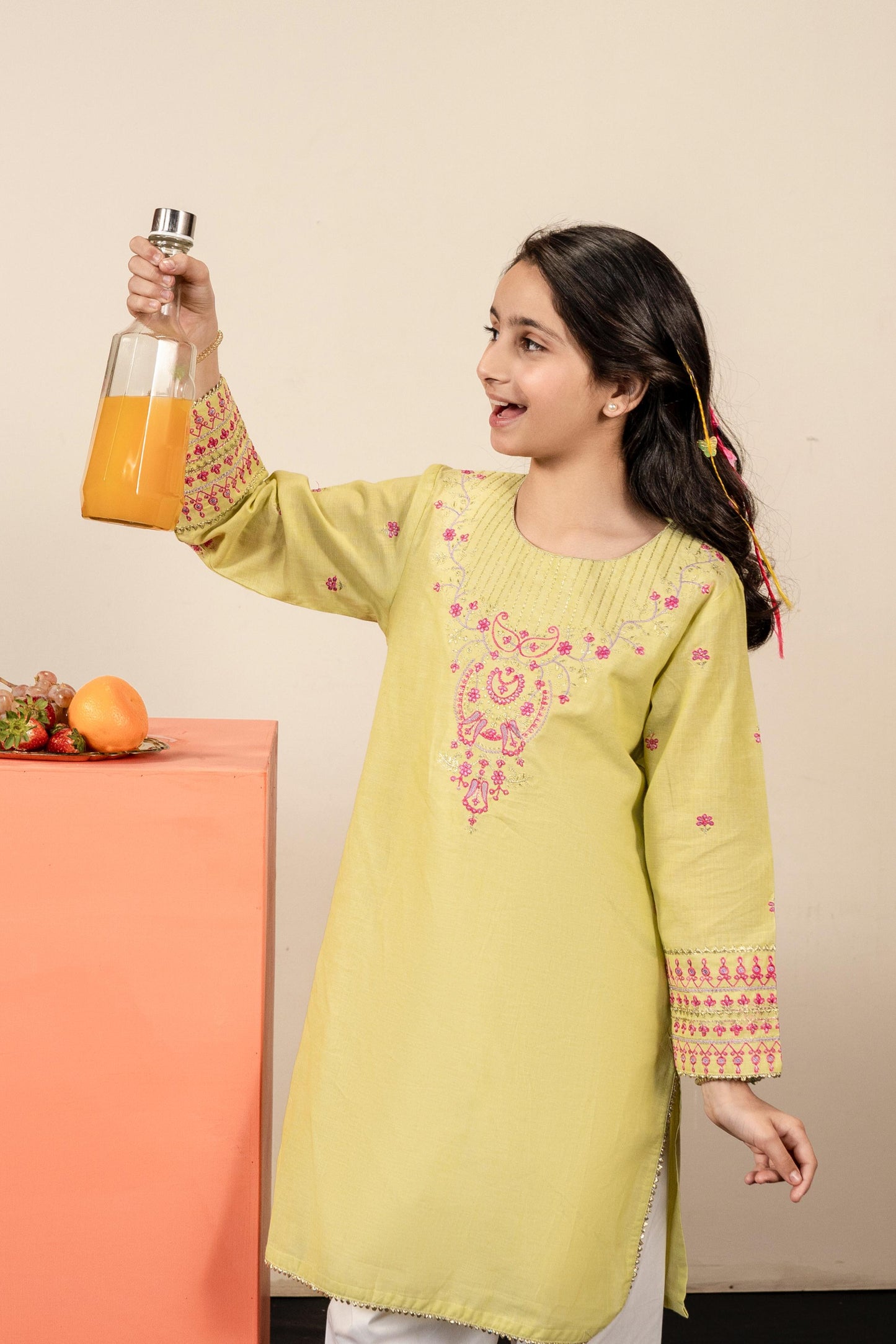 Lily Parrot Embroidered Shirt