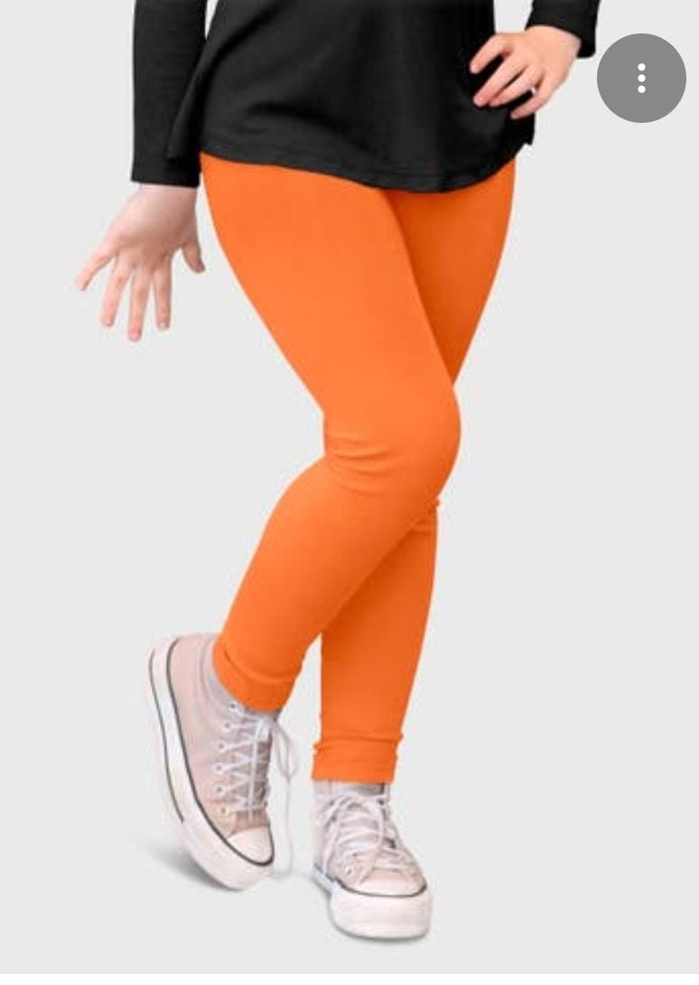 Orange Girls Tights