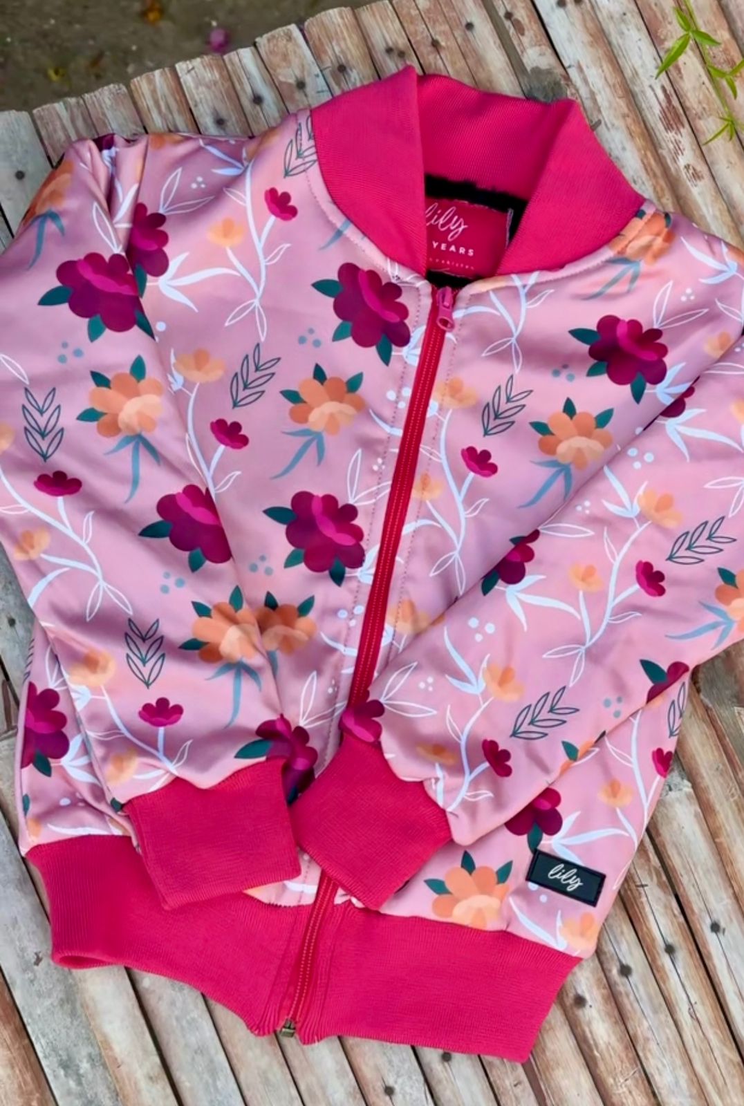 Lily Pink Flowered Jacket