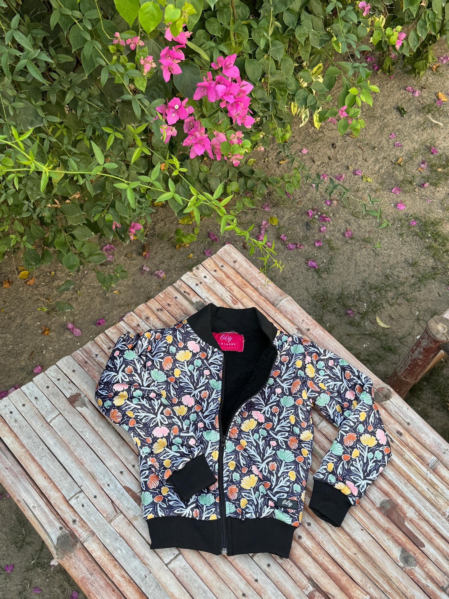 Lily Multicolor Flower Jacket - Unisex