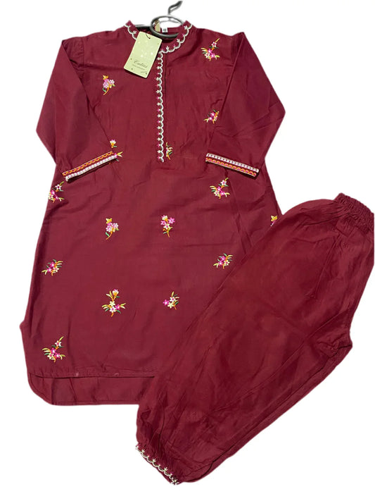 Cuties Maroon 2pc