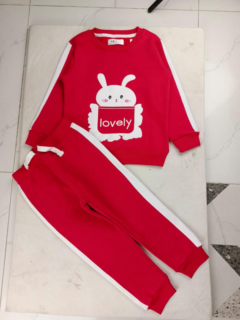 Red bunny tracksuit - Lily