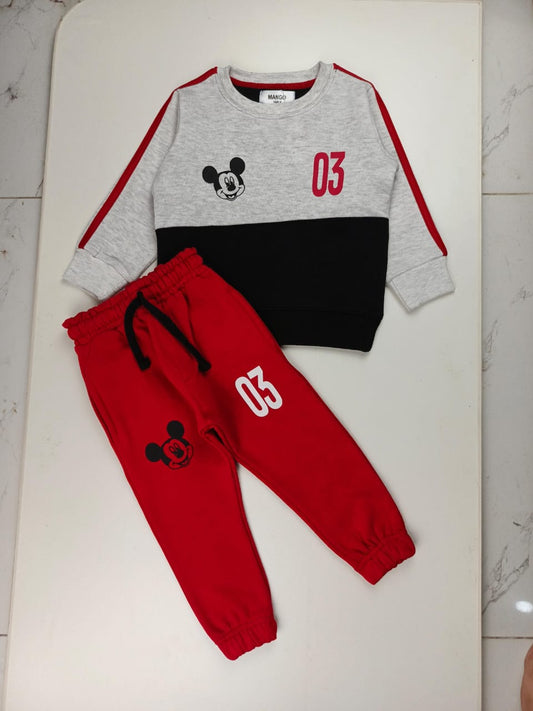 Red and Grey multi Tracksuit