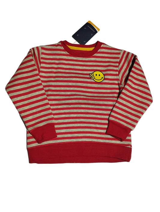 Red White Lining Sweatshirt