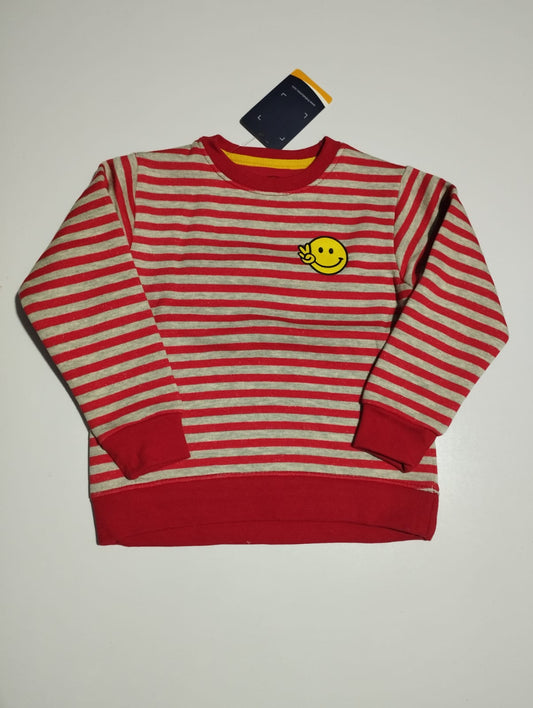 Red White Lining Sweatshirt