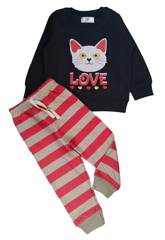 KITTY LOVE FLEECE TEACKSUIT