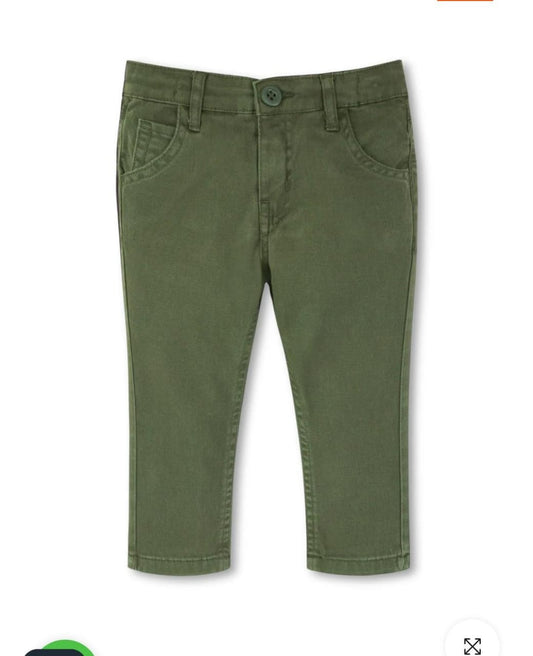 OLIVE GREEN TWILL PANT