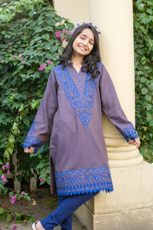 woolen embroidered Kurti