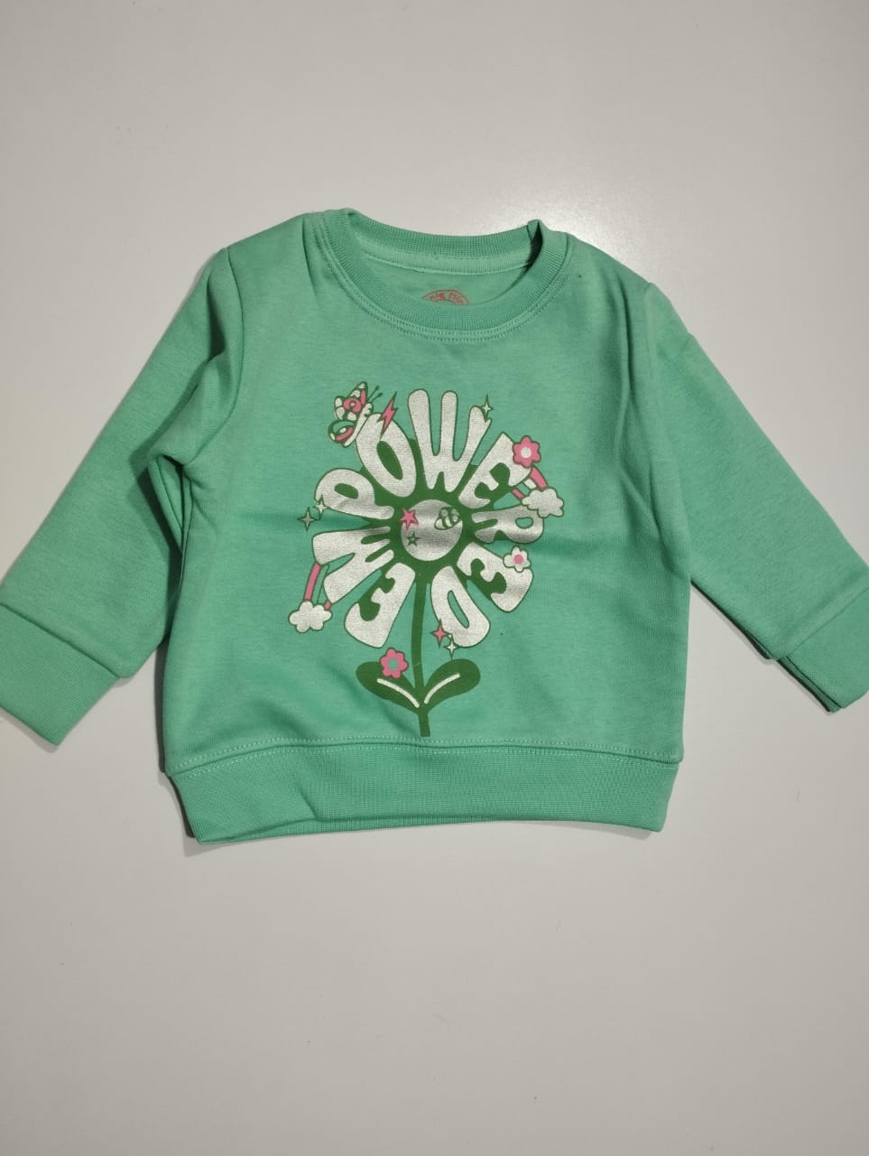 SEA GREEN FLORAL SWEATSHIRT