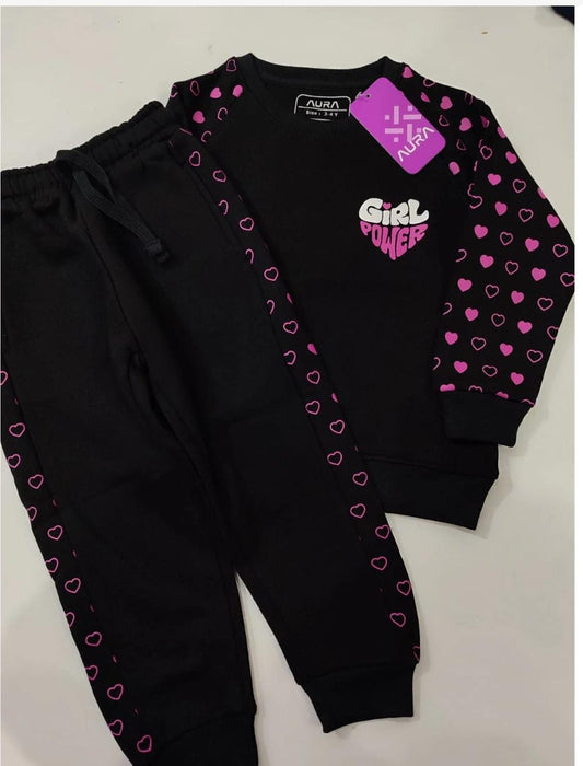 Black Heart Fleece Tracksuit
