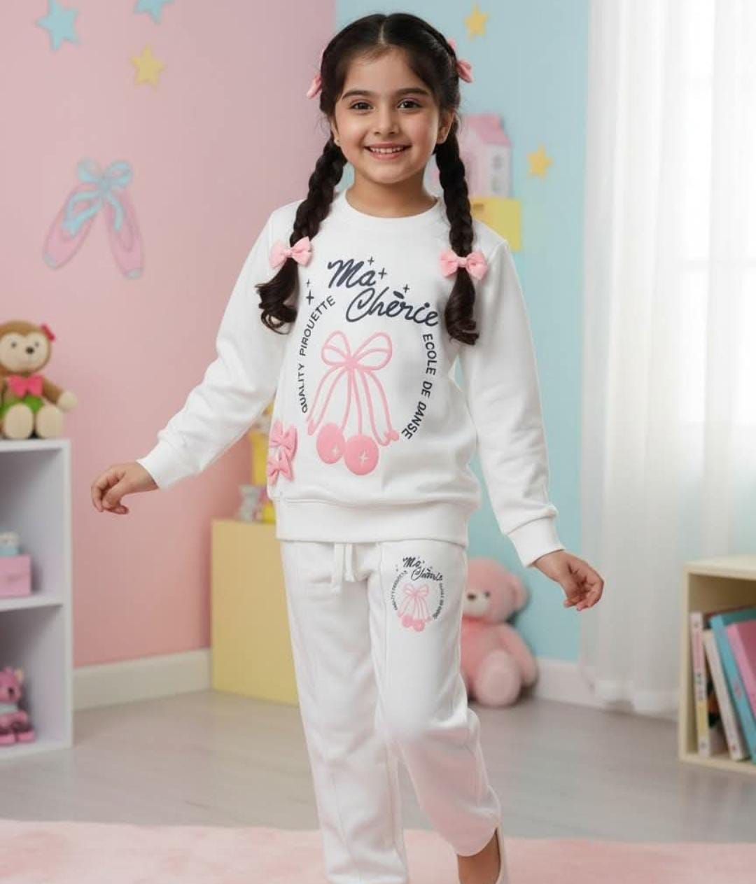 Girls Thick Fleece Tracksuit
