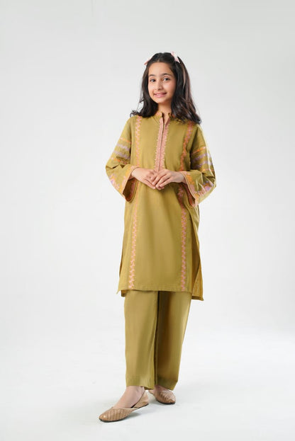 GOLDEN GLOW KURTI SET