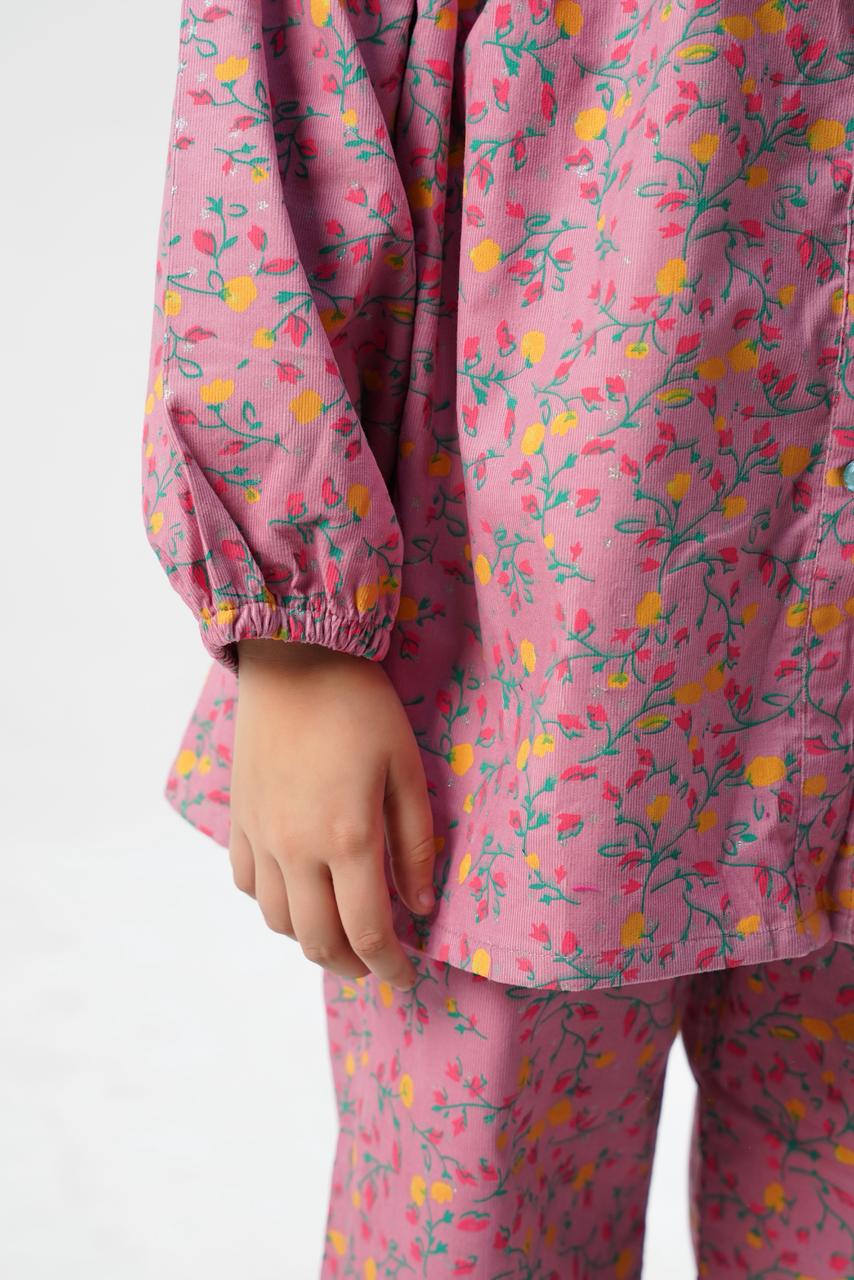 Peachy Bloom Cordrouy Set