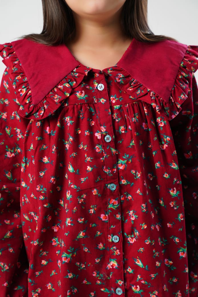 Berry Bloom Cordrouy Pair