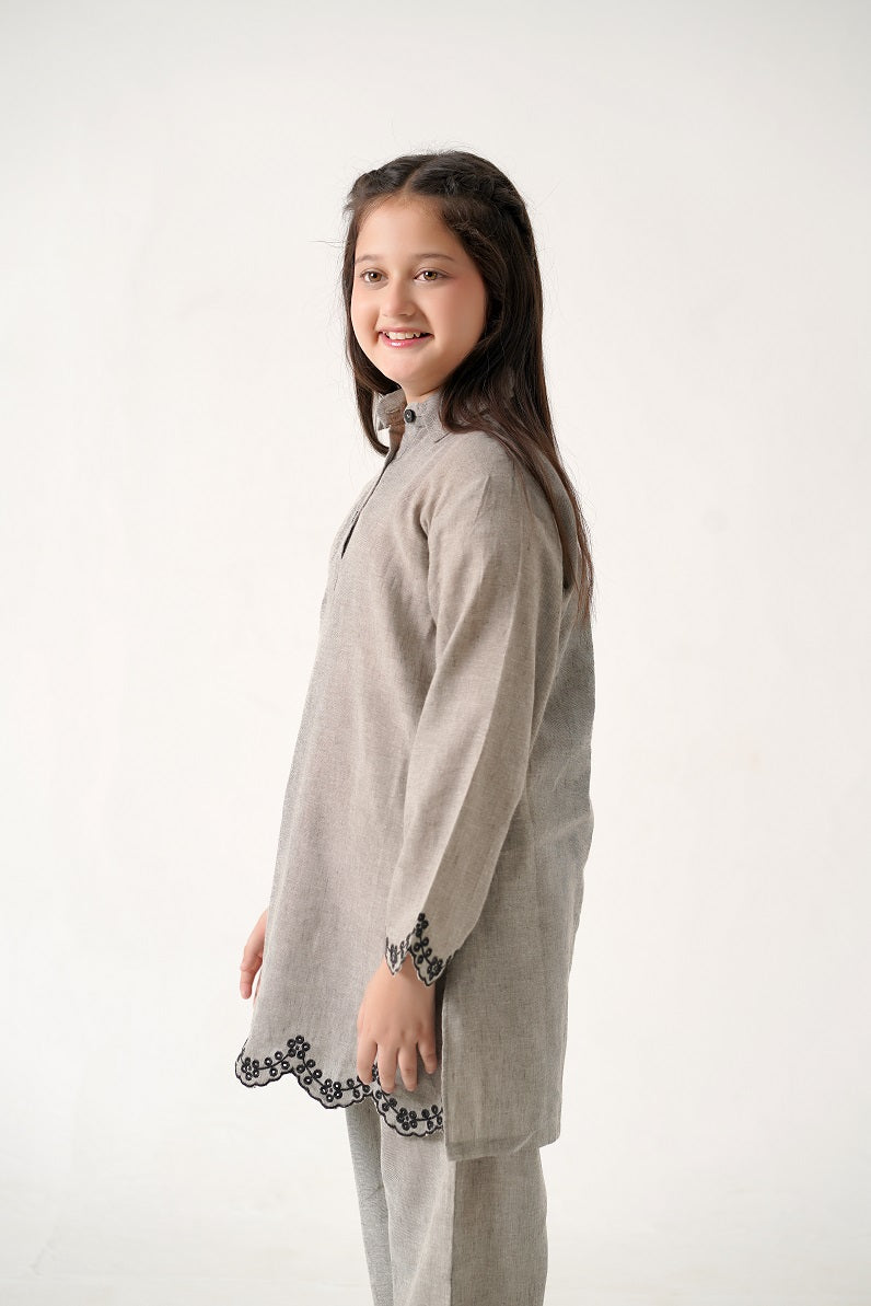 Petal Cut Work Kurta Set