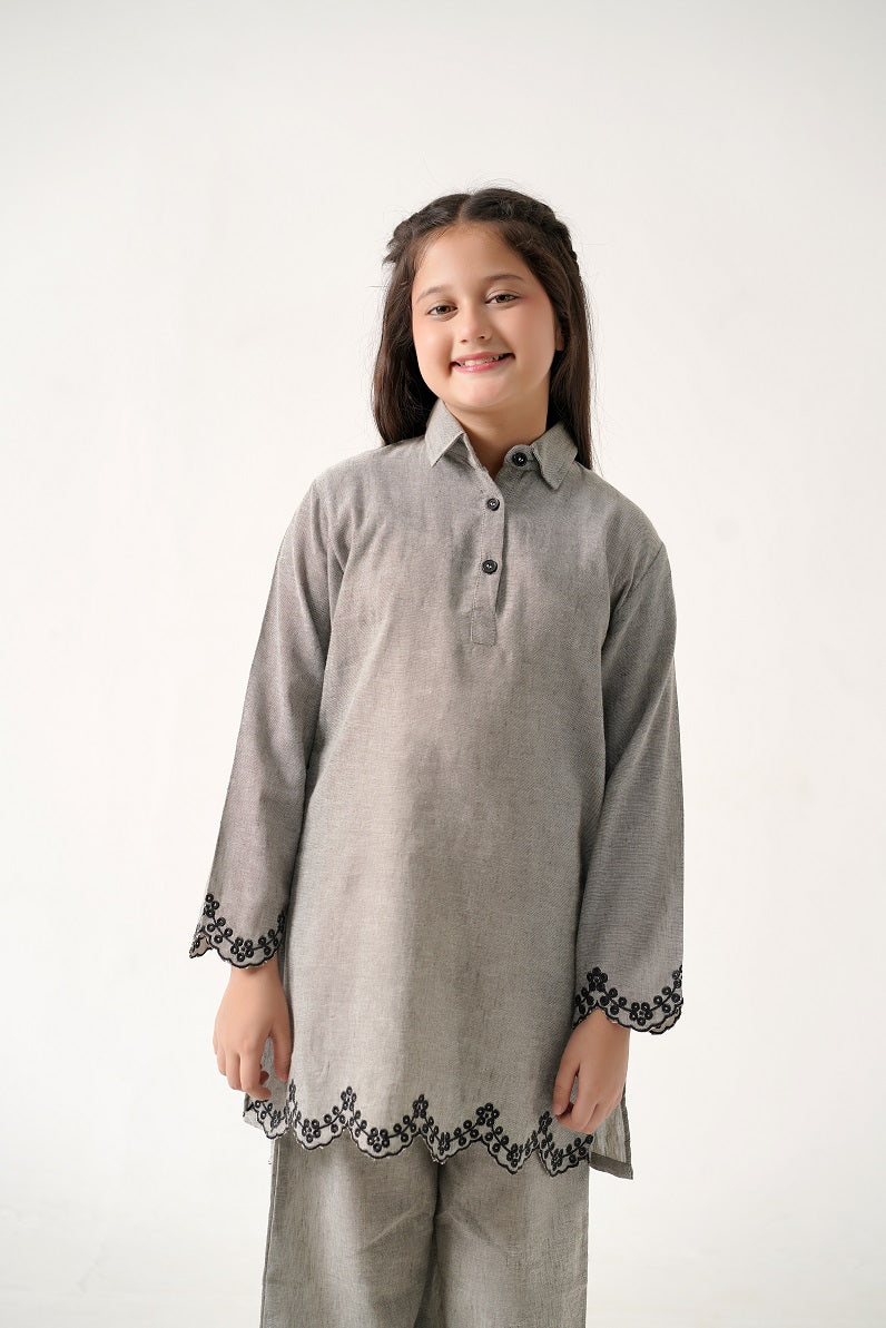 Petal Cut Work Kurta Set